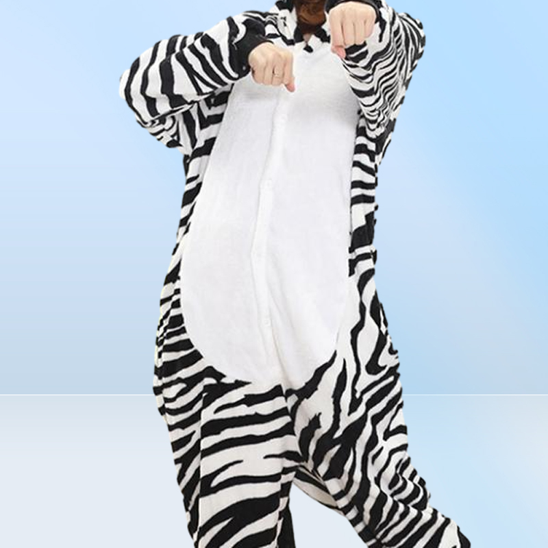 Abiti coordinati la famiglia Ragazzo Ragazza Pigiama Set Zebra Pigiama donna Uomo Tutina adulti Animale Anime Indumenti da notte Cosplay Pigiama Bambini11077718