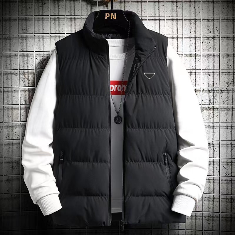 Designer Down Vest Pocket Jacket Parkas Long Sleeve Zipper Badge Men's Down Casual Coat Top Coat Multi Color