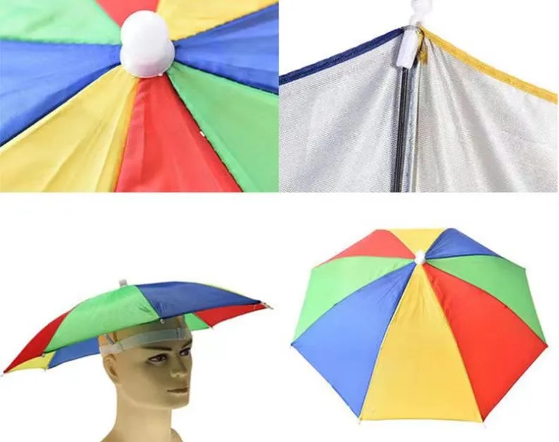 Angelschirm, 9 Farben, kreative Persönlichkeit, Outdoor-Aktivitäten, elastisches Band, leichter Regenhut, Regenschirm auf dem Seeweg