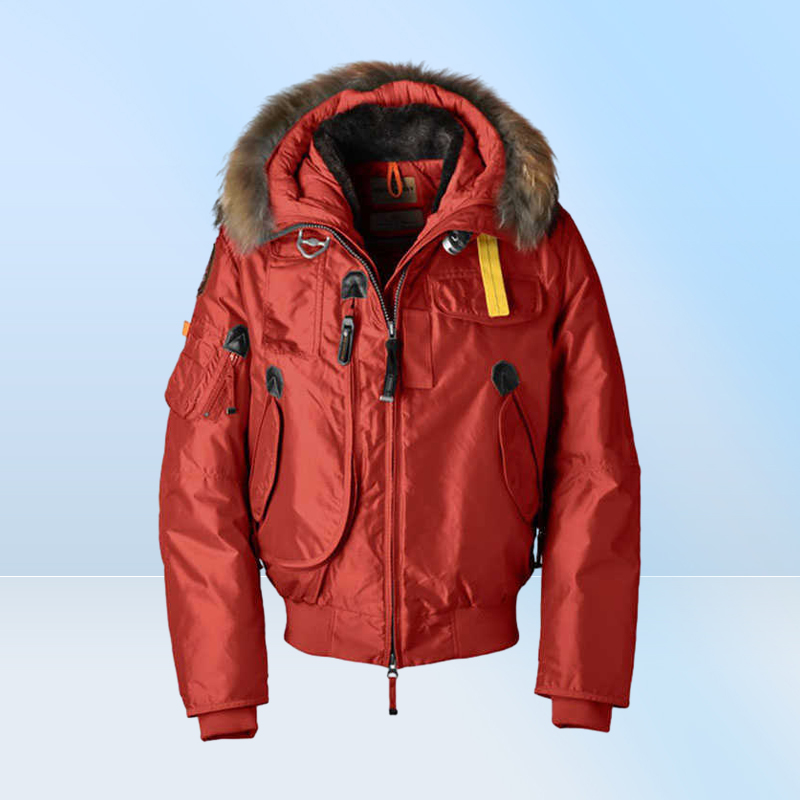 Marca de inverno de qualidade clássica para homens parajs gobi jackets clássicos moda moda quente fora roupas de bombardeiro de vento espessor3361341240238