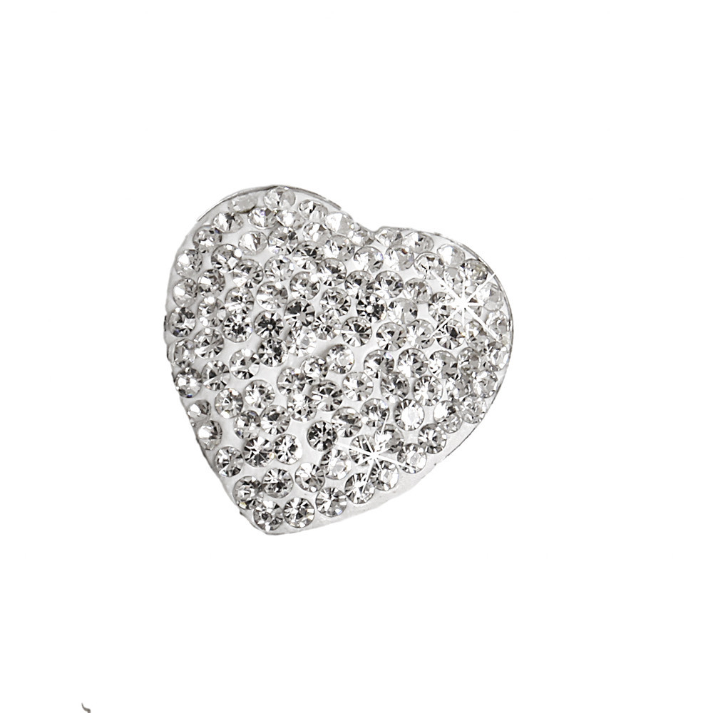 Magneti frigorifero a forma di cuore con diamanti Adesivi magnetici in acciaio inossidabile Adesivi decorativi frigorifero domestico