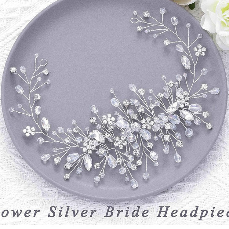 Crystal Wedding Hair Accessories Headwear Miraculous Women Headbands Accessories Flower Bridal Headpiece Clip Bride Jewelry Gift CL2821