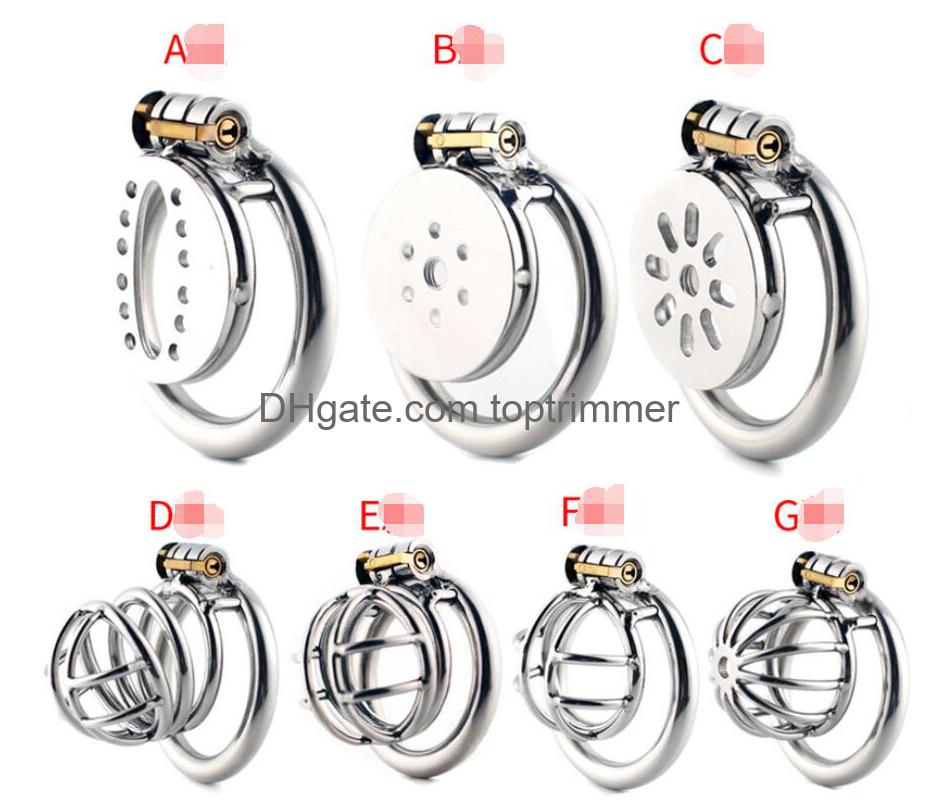 Other Health Beauty Items Stainless Steel Stealth Lock Male Chastity Device Super Small Short Cock Cage Penis Ring Belt