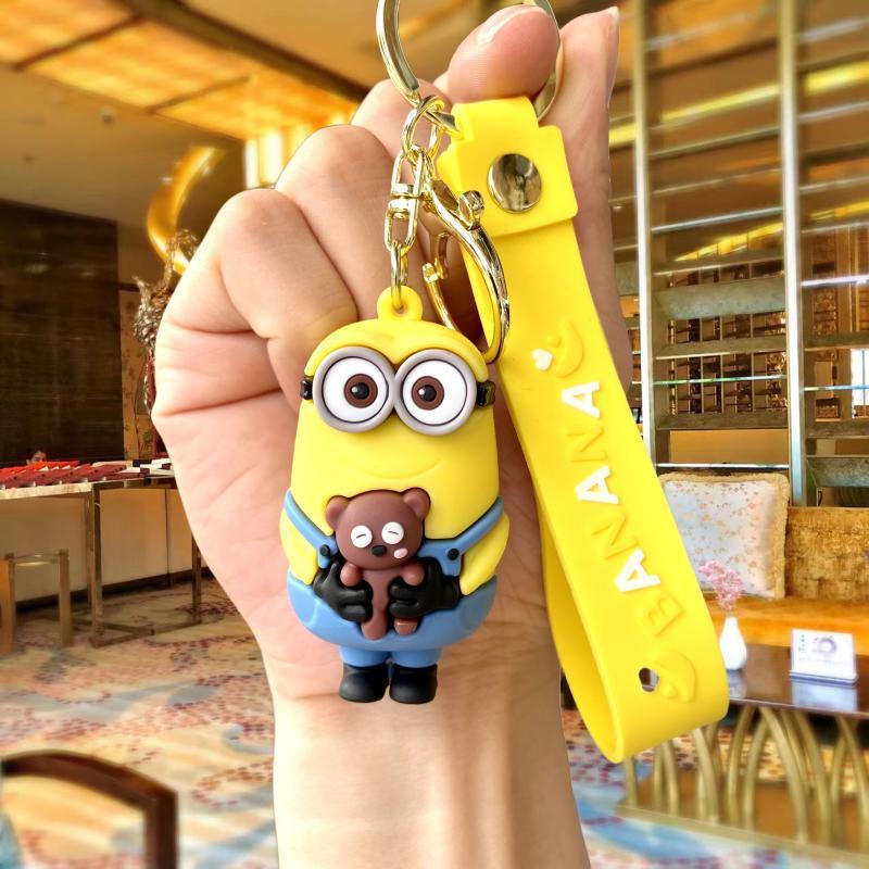 Wholesale in Bulk Kawaii Bulk Anime Car Keychain Accessories Doll Charm Key Ring Cute Couple Students Personalized Creative Valentine's Day Gift DHL