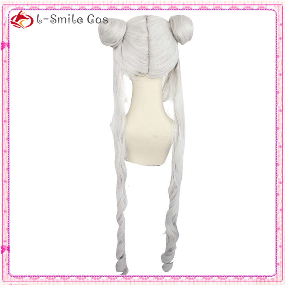 أزياء Catsuit Sailor Tsukino Usagi Siery Cosplay Cosplay مزدوج ذيل حصان طويل مقاومة للحرارة