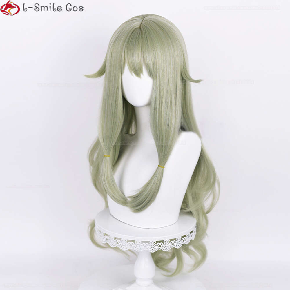 Catsuit Costumes 80 cm de long Kusanagi Nene perruque Anime projet SEKAI scène colorée Cosplay vert bouclé résistant à la chaleur cheveux femme perruques