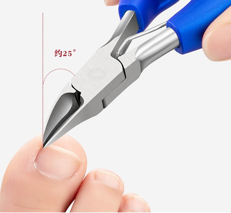 RVS nagelknipper cutter teenvinger nagelriemtang manicure gereedschapset met doos voor dikke ingegroeide teennagels vingernageltang pedicure gereedschap ingegroeide teennagel