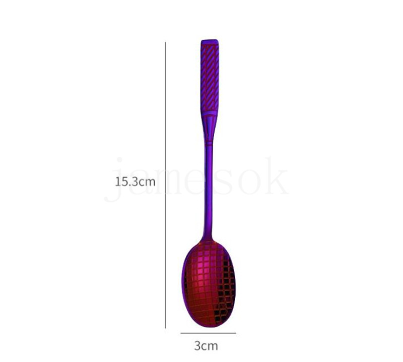 Cuillères de raquette de Tennis en acier inoxydable, cuillère à glace créative Unique Durable pour la maison, vaisselle ne rouille pas DD199