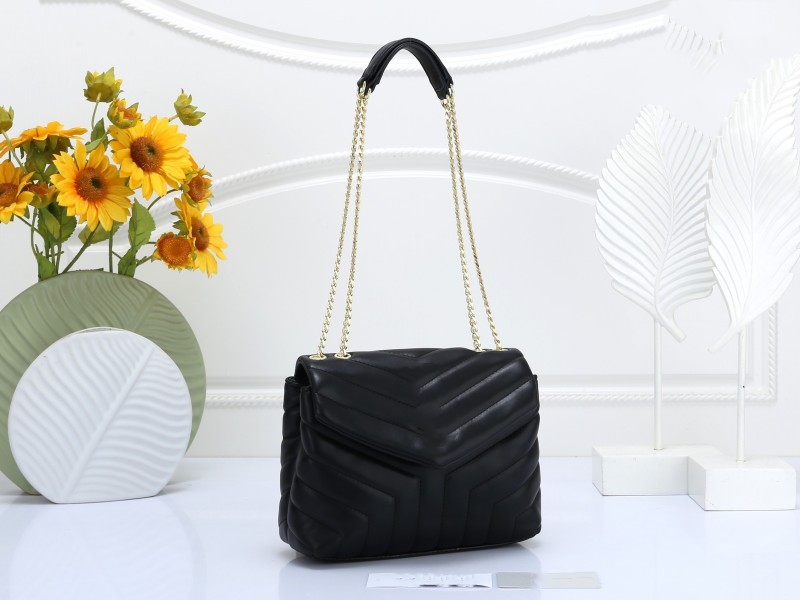 Lüks el çantası omuz çantası markası loulou y şekilli tasarımcı dikiş deri bayanlar metal zincir kaptan elçi hobo çanta crossbody çantalar zarf cüzdanı totes