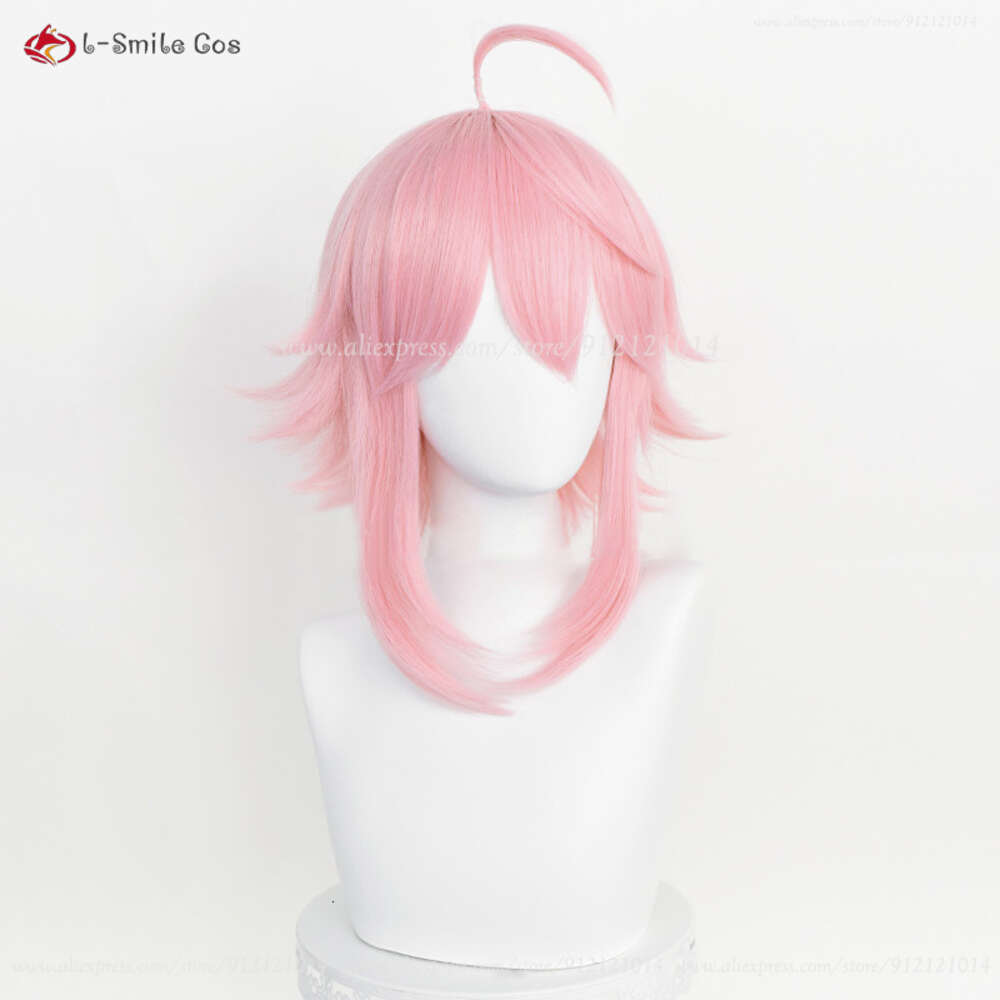 Catsuit Kostüme Cosply Perücke Spiel Ensemble Sterne ES Cosplay Tori Himemiya Perücken 40 cm Rosa Süßes Haar Hitzebeständige Anime Perücken + Perückenkappe