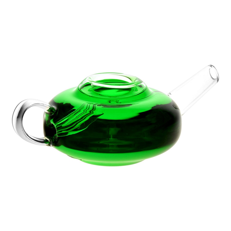 Coloré Heady Fumer Liquide Remplissage Tuyaux En Verre Portable Congelable Théière Style Herbe Sèche Tabac Filtre Cuillère Bol Pipes À Main Innovantes Porte-Cigarette DHL