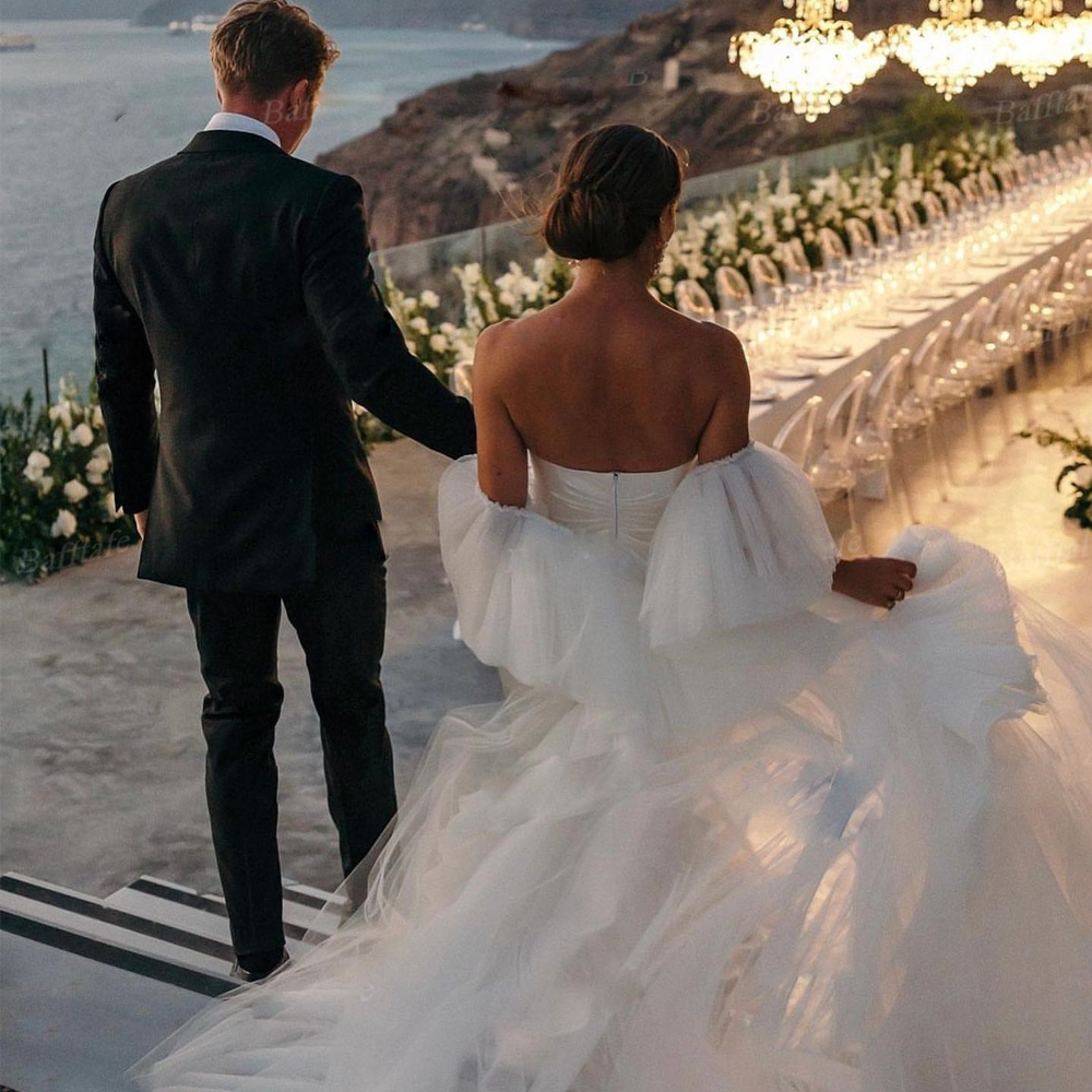 Robes de mariée sirène avec manteau, en Satin, Robe de mariée de campagne, en Tulle, jupe longue