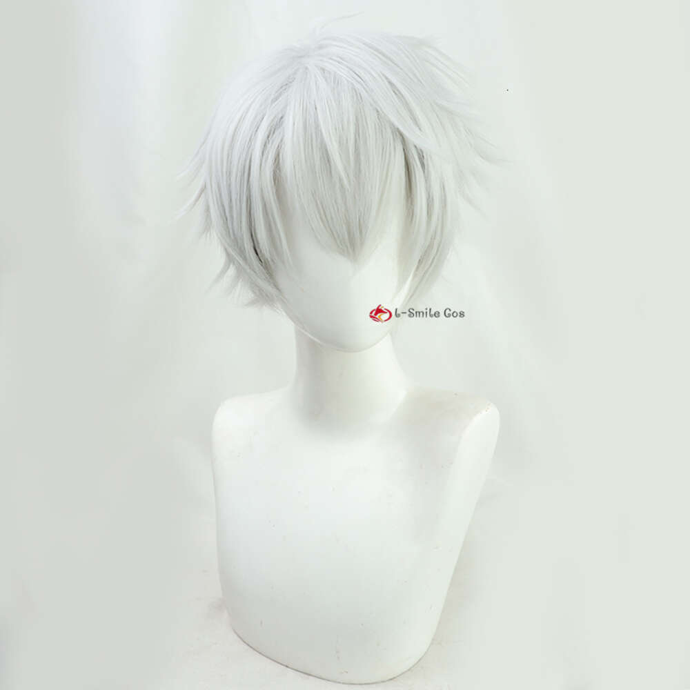 Catsuit Costumes Virtual Youtuber Kuzuha Two Style Sier Gray Cosplay Wigs Heat Resistant Synthetic Hair Halloween Party Anime + Wig Cap