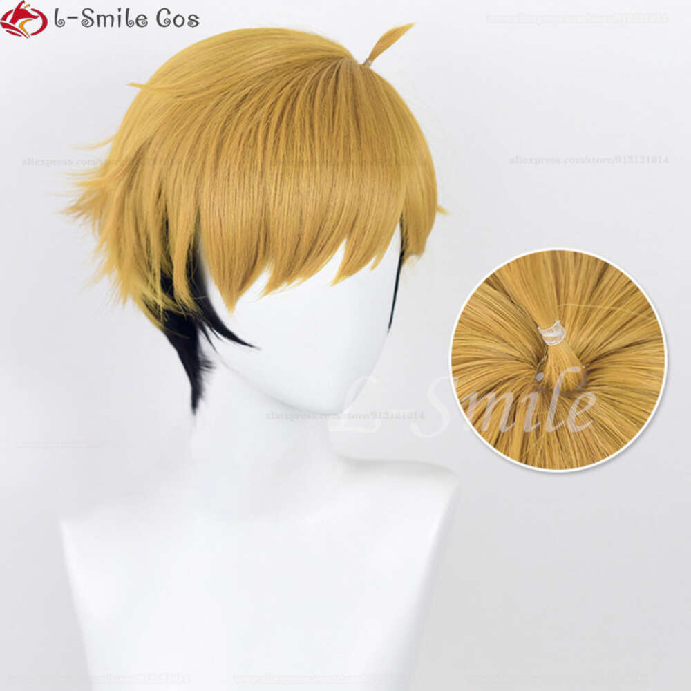 Catsuit Costumes Atsumu 30 cm żółty czarny nr 11 Osamu Miya Cosplay anime haikyuu do najlepszych peruk + czapka perurzy