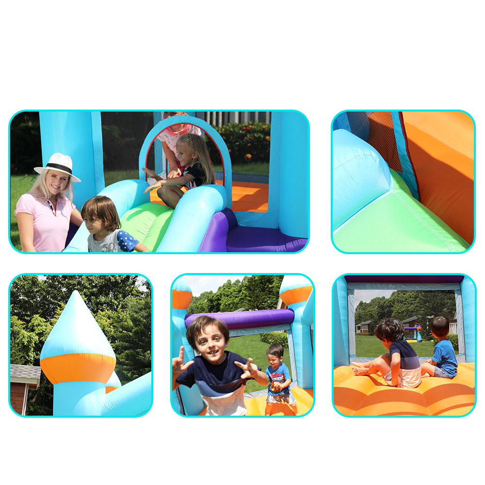 Inflatable Bounce House For Toddlers Kids Bouncer Slide Castle Park Toys Children Playhouse Moonwalk Outdoor Play Fun Birthday Gifts Indoor Party Jumping Jumper
