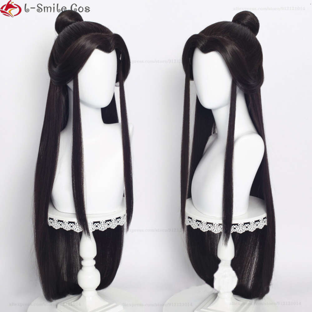 Catsuit Costumes Anime Niebo Urzędnicy Błogosławcy Xie Hua Cheng Cosplay Wig Odporny na ciepło syntetyczny tian guan ci fu lian san lang imprezowy