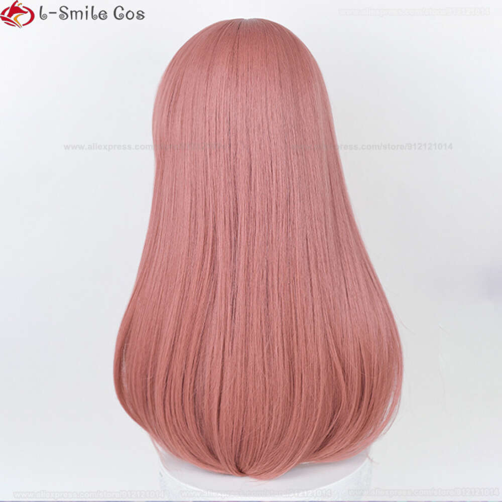 Catsuit Costumes High Quality Gotoubun The Quintessential Quintuplets Nakano Miku Wig 60cm Dark Pink Heat Resistant Cosplay Anime Wigs