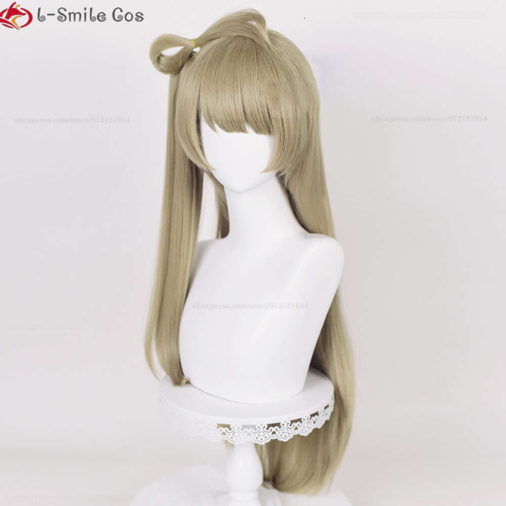 Catsuit trajes de alta qualidade anime lovelive amor ao vivo kotori minami longo linho cosplay resistente ao calor perucas de festa de cabelo sintético + peruca boné