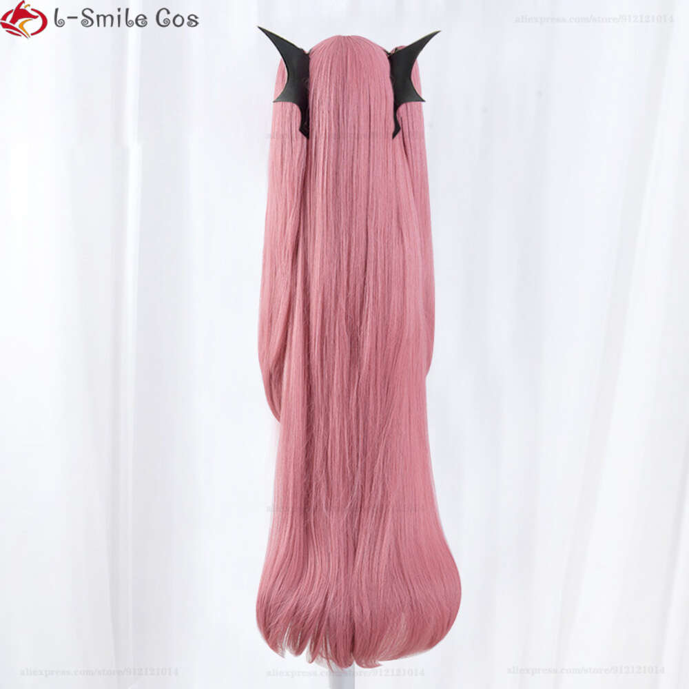 Catsuit Costumes Anime Seraph of the End Cosplay Krul Tepes 90 cm 120 cm rosa lång med 2 hästsvansvärmebeständiga syntetiska hår peruker + perukkåpan