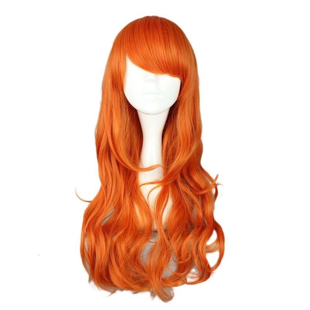 Anime Movie Cosplay Costume One Piece Film Red Nami Wig Accessories Halloween Carnival Female Pirate Dress Up