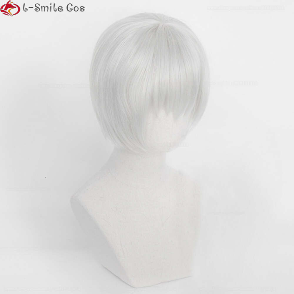 Catsuit Costumes High Quality Nier: Automata No. 2 B 2B Yorha No.9 Type S 9s Cosplay Wig Short Sier White Hair Party Wigs +Wig Cap