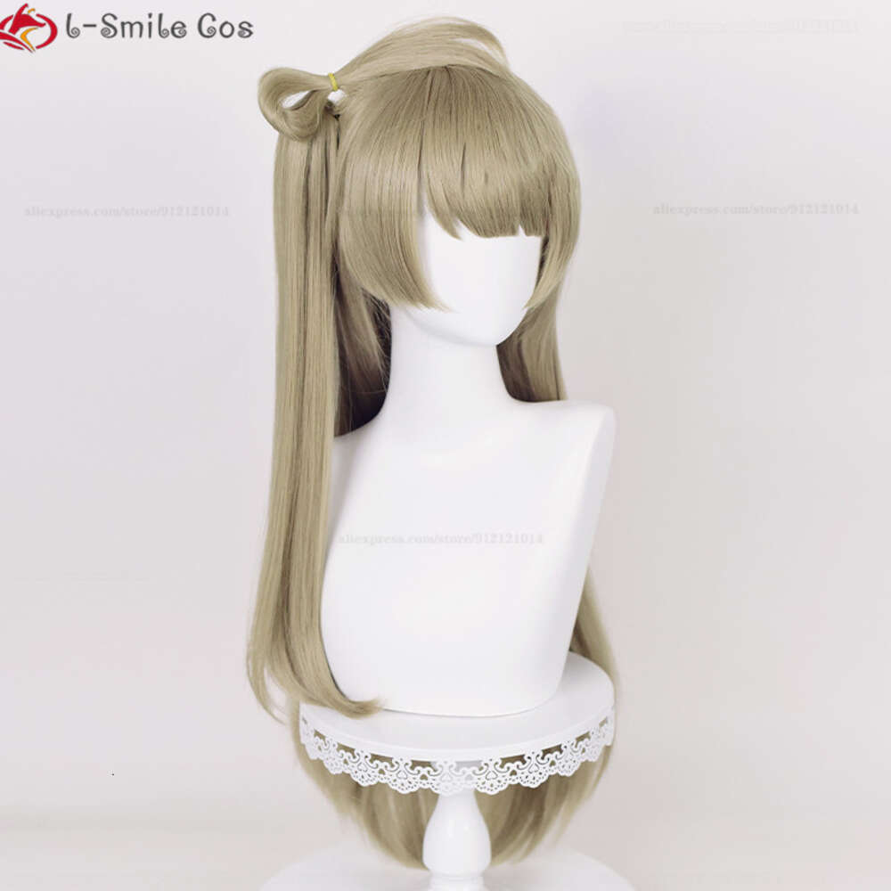 Catsuit trajes de alta qualidade anime lovelive amor ao vivo kotori minami longo linho cosplay resistente ao calor perucas de festa de cabelo sintético + peruca boné