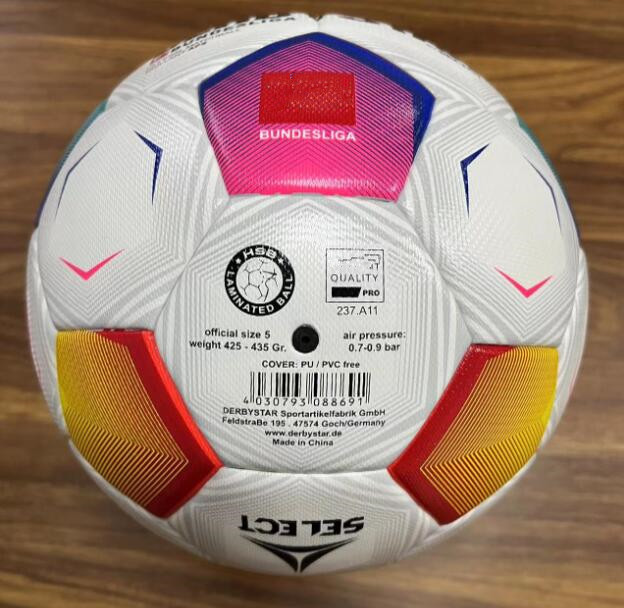 New Serie A 23 24 Bundesliga League Match Soccer Balls 2023 2024 Derbystar Merlin Acc Football Particle Skid Resistance Game Training Ball Size 5 V9kk