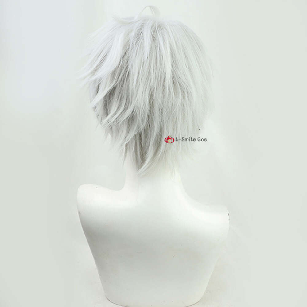 Catsuit Costumes Virtual Youtuber Kuzuha Two Style Sier Gray Cosplay Wigs Heat Resistant Synthetic Hair Halloween Party Anime + Wig Cap