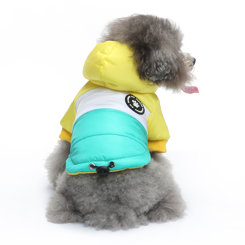 Winter Waterproof Windproof Reversible Dog Vest Coat Warm Dog Vest for Cold Weather Dog Down Jacket for Small Medium Large Dogs,Yellow