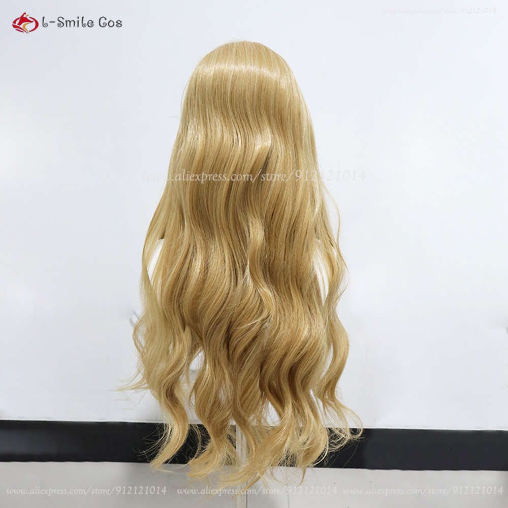 Catsuit Costumes Anime Galadriel 70cm Long Brown Cruly Women Role Play Cosplay Heat Resistant Hair Synthetic + Wig Cap