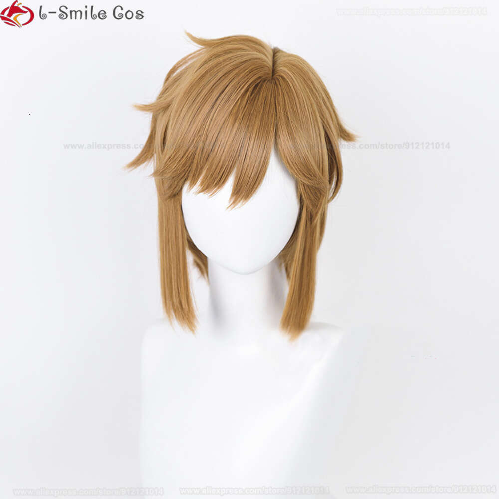 Костюмы-комбинезоны принцессы Link 29 см, коричневые аниме-косплей, парики, серьги, термостойкие волосы для вечеринки + шапочка для парика