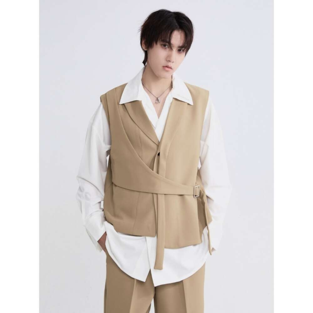 Full Fashion Set Casual Men S Pants Suit Vest Suits For