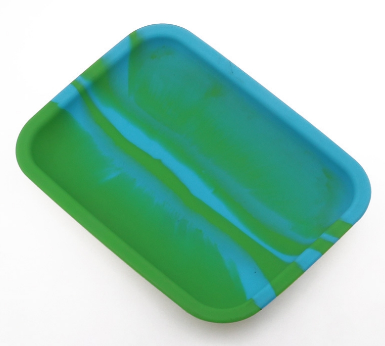 Plateau de roulement de rouleau de silicium de tabac du plateau 20cm * 14.5cm de silicone d'accessoires pour fumer