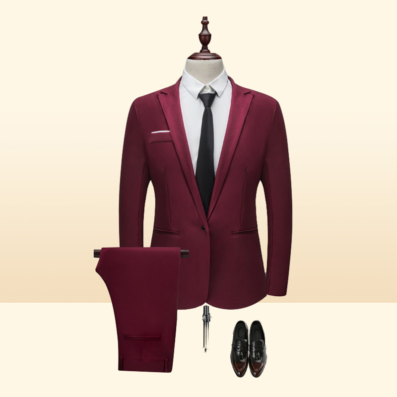 Marque Men Suit Fashion Solid Sigle Casual Slim Fit Mens Mens de mariage Vestes Vestes Male Plus taille 3xl7995236