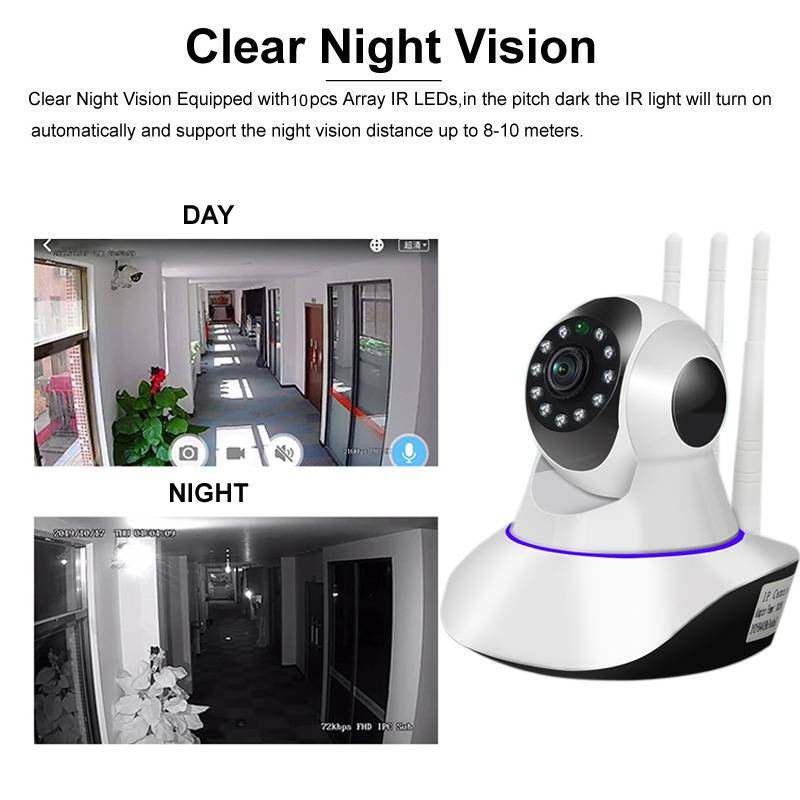 V380 1080PワイヤレスWiFiカメラホームセキュリティ監視屋内IPカメラモーション検出360 PTZ CAM Securite Kamera Baby Monitor