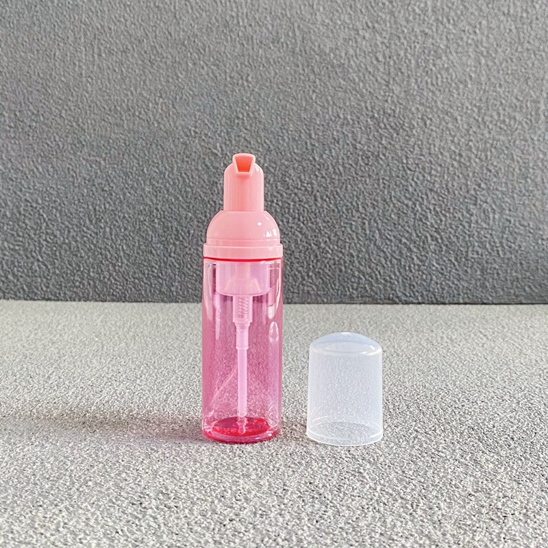 clear empty lash shampoo foam bottles facial cleanser foam pump bottle 60ml cleansing mousse bottles