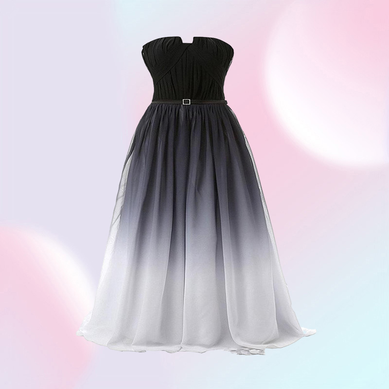 2018 Nya Gradient Prom -klänningar med lång chiffong plus storlek Tärna ombre kväll formell parti GOWN9187661