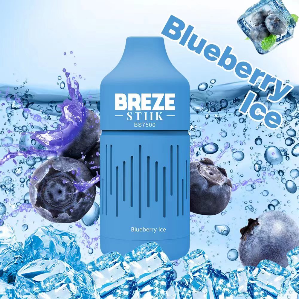 ORGINAL BREZE STIIK BS7500 PUFFS Disponibla VAPE E Cigaretter 600mAh Type-C Battery Big Vapor Kit 16 ML PODS Mesh Coil Cartridge med e-vätska och batteriindikator