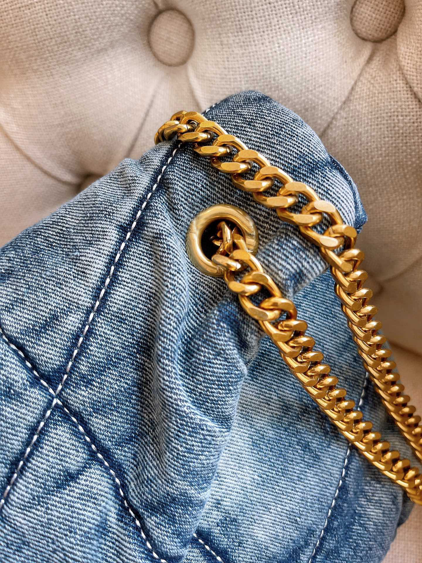 10a designer denim axelväskor blå klaff messenger kedja handväskor purses högkvalitativ kvinna crossbody väska 2024 nya kvinnor coola platt handväskor plånbok modeväska tjej