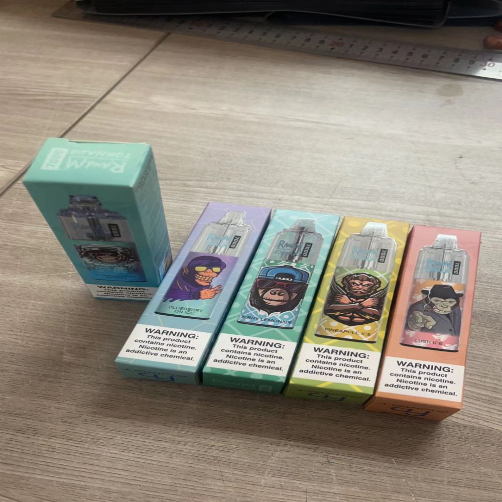 Original RandM Tornado 7000 Disposable E Cigarettes 0.8ohm Mesh Coil 14ml Pod Battery RechargeableCigs 7K 2% 5% Vape Pen 32 Flavors in stock The product is selling well