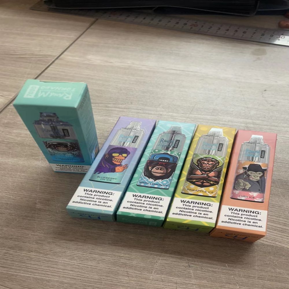 Original Randm Tornado 7000 Disponibla E Cigaretter 0.8Ohm Mesh Coil 14 ML POD Battery RechargeAbleCigs 7K 2% 5% Vape Pen 32 Smaker i lager Produkten säljer bra