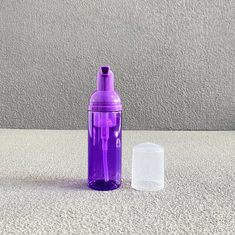 clear empty lash shampoo foam bottles facial cleanser foam pump bottle 60ml cleansing mousse bottles