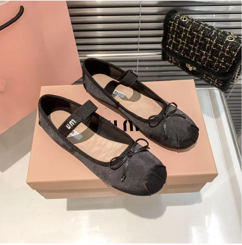 Luxo paris ballet designer de moda profissional sapatos de dança cetim mm plataforma bowknot boca rasa sapato único sandálias planas para mulheres sapatos de salto alto 35-40