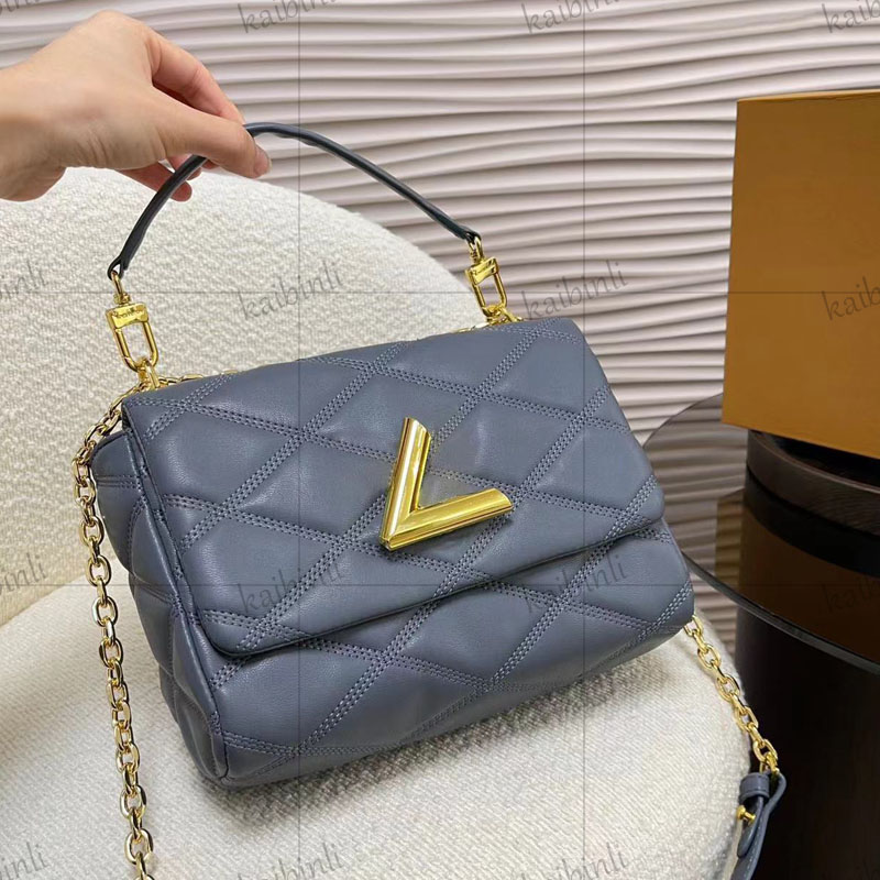 Golden Lock bag designer chains bag New arrivals designer bag chains bag vintage flap handbag shopping bag hobo totes bag diamond lattice real leather bag Christmas