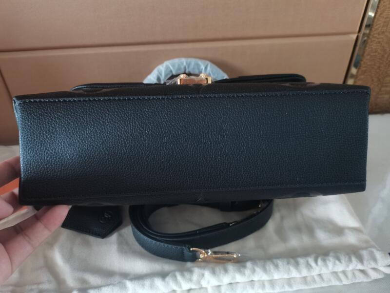 5A Kosmetiktaschen M45976 30 cm Madeleine MM Bag Momogran Empreinte Leder Top Handle Handtasche Discount Designer Geldbörsen für Frauen mit Box Fendave