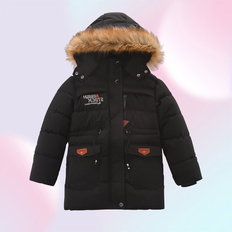 barn vinterrockar pojkar koreansk pojke stor jungfru barn tjock bomull ned kappa plus sammet vadderad jacka barn kläddesign tyg175303