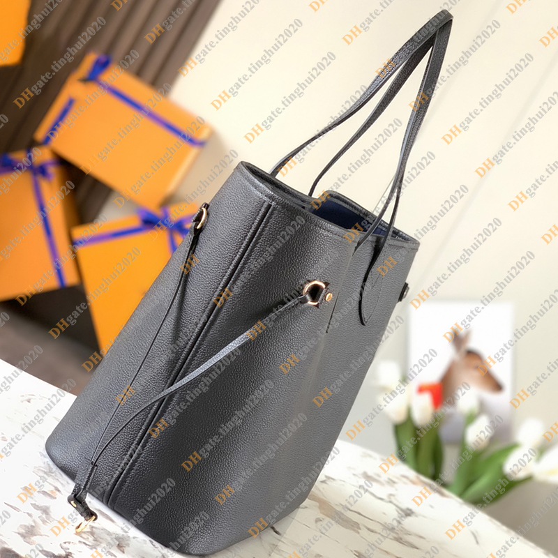 Ladies Fashion Casual Designe Luxury Cow Leather Totes Handbag Shoulder Bag Shopping Bag Bag With Pouch TOP Mirror Quality M45685 M45686 M46676 M58907 M46649 Purse