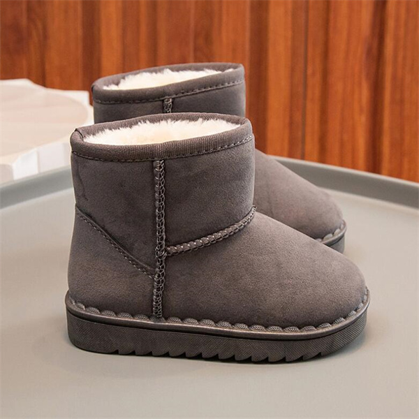 Winter new children's snow boots girls warm and comfortable short boots boys flat winter boots casual cotton shoes