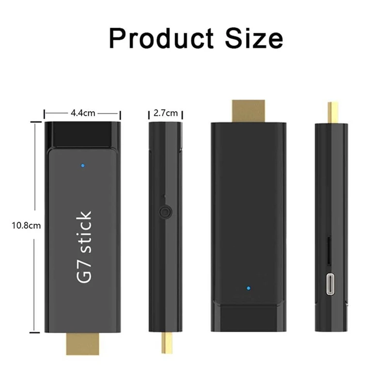 G7 TV 스틱 S905Y4 4K TV 동글 2GB+16GB Android 11.0 스마트 TV 박스 2.4G 5G WiFi Bluetooth 미디어 플레이어 셋톱 박스