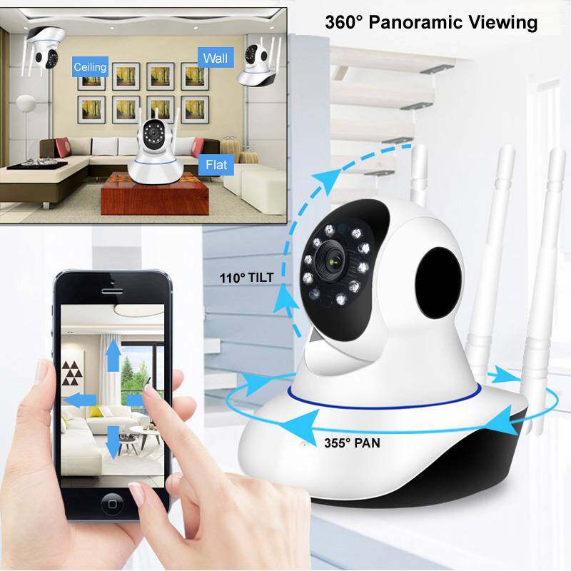 V380 1080P Wireless WiFi Camera Home Security Surveillance Indoor IP Camera Motion Detection 360 PTZ Cam Securite Kamera Baby Monitor